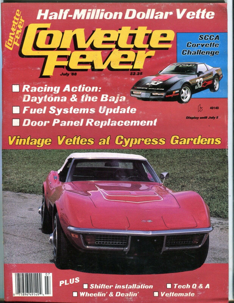 Corvette Fever Magazine July 1988 Cypress Gardens 071017nonjhe