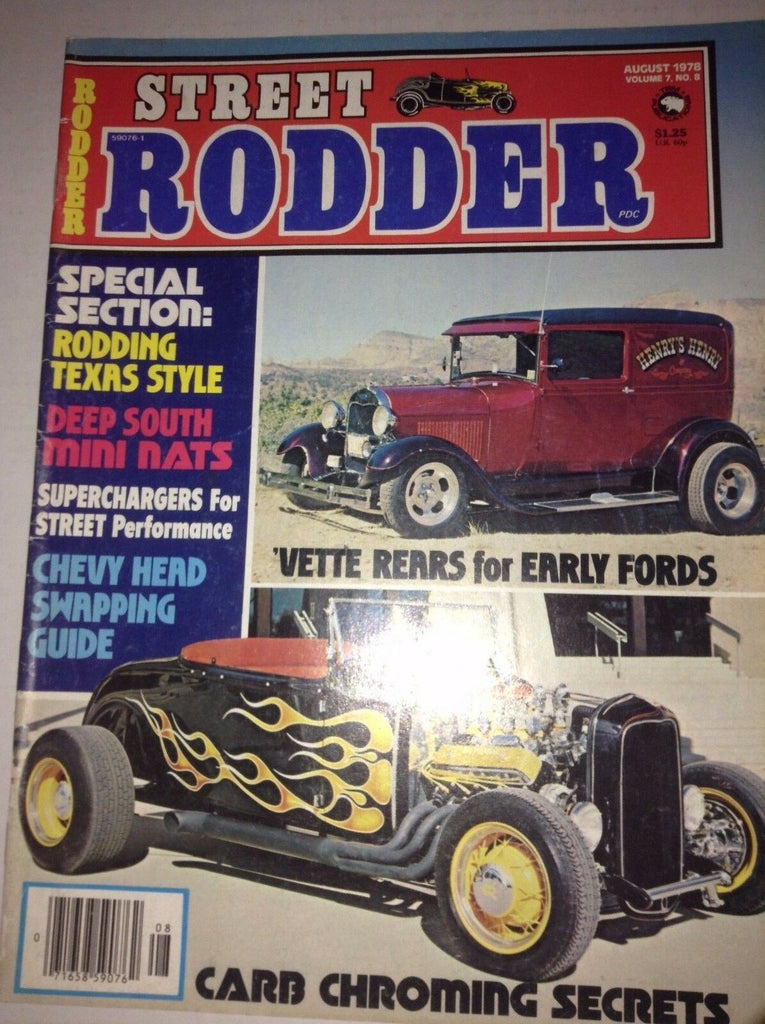 Street Rodder Magazine Rodding Texas Style August 1978 NO ML 041917nonrh