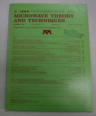 IEEE Microwave Theory And Techniques Magazine No. 10 October 1981 071315R
