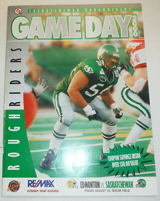 Game Day Magazine Rough Riders Jeremy O'Day 2000 100214R1