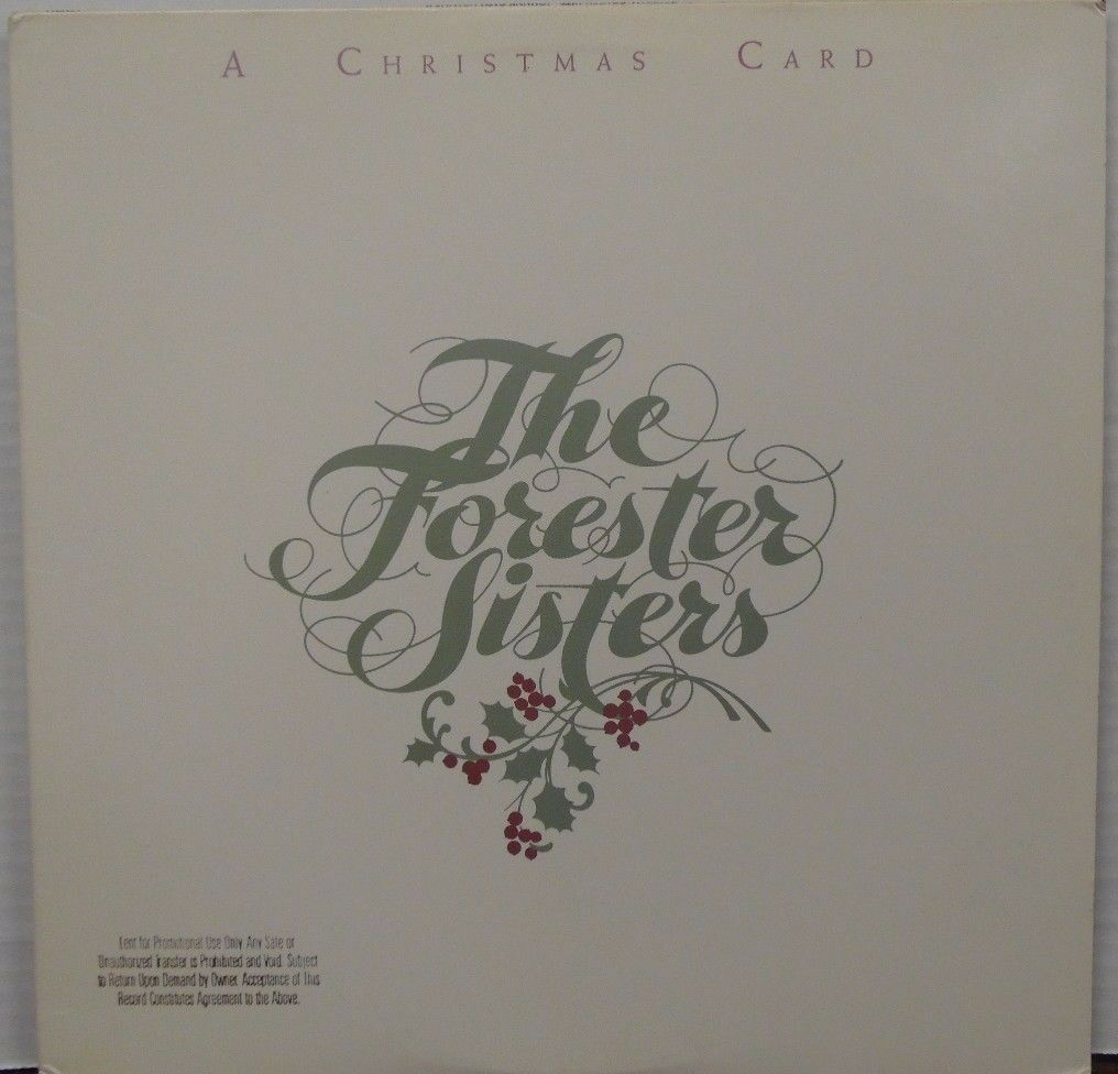The Forester Sisters A Christmas Card 33RPM 1-25623 PROMO 120316LLE