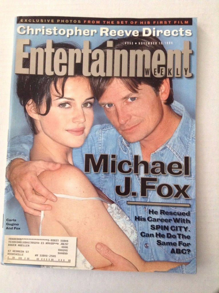 Entertainment Weekly Magazine Michael J. Fox November 15, 1996 031517NONRH