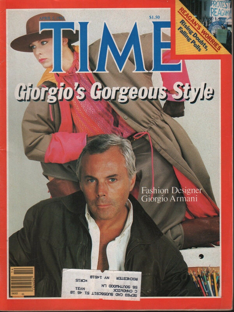 Time Magazine April 5 1982 Giorgio Armani 101118AME