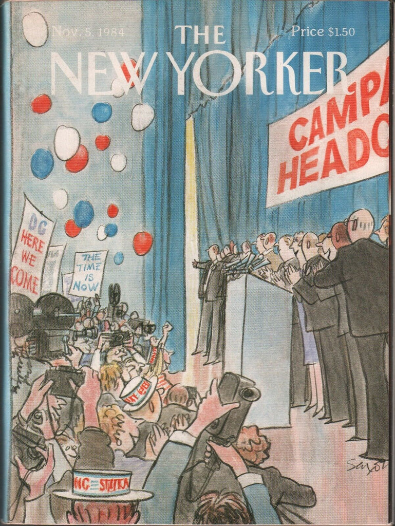 The New Yorker November 5 1984 Ronald Regan Campaign Art 022420AME2