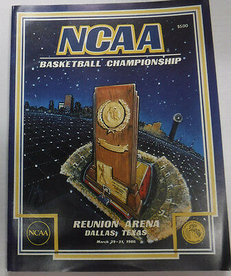 NCAA Basketball Champions Magazine Reunion Arena March 1986 081815R