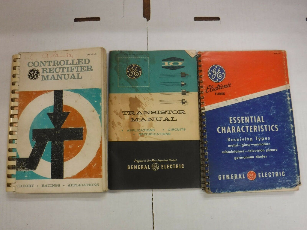 Lot Of 3 GE General Electric Vintage Manuals GD 100516jhe