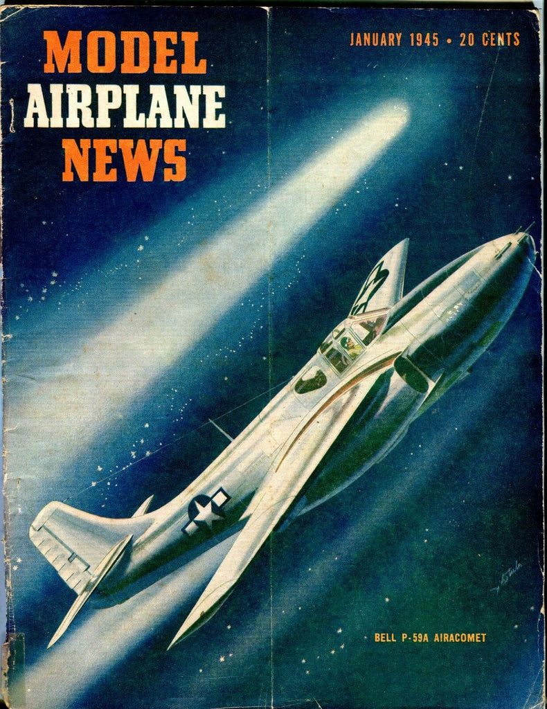 Model Airplane News Magazine January 1945 Bell P-59A Airacomet ACC 040517nonjhe