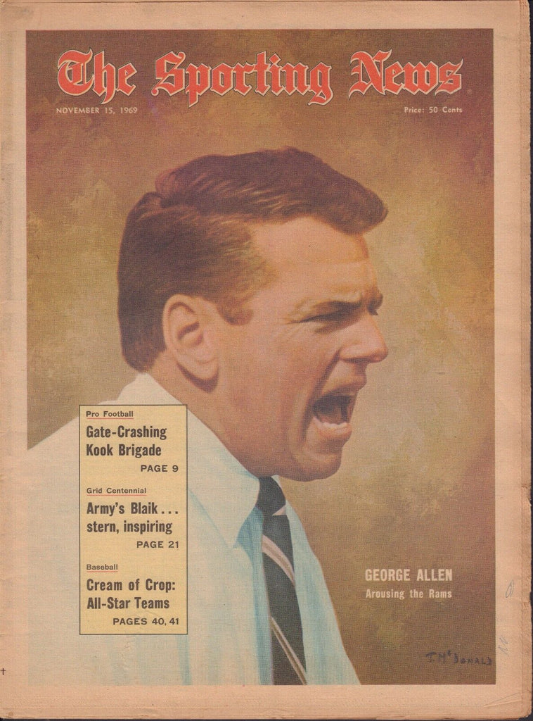 The Sporting News November 15 1969 George Allen Rams 081517nonjhe