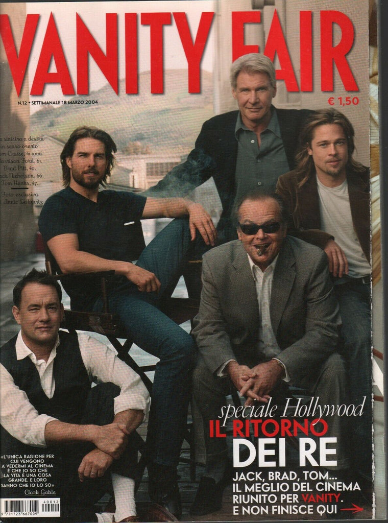 Vanity Fair Italian March 2004 Brad Pitt Tom Cruise Harrison Ford 031220AME