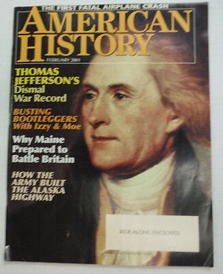 American History Magazine Thomas Jefferson & Izzy Moe February 2001 052115R2