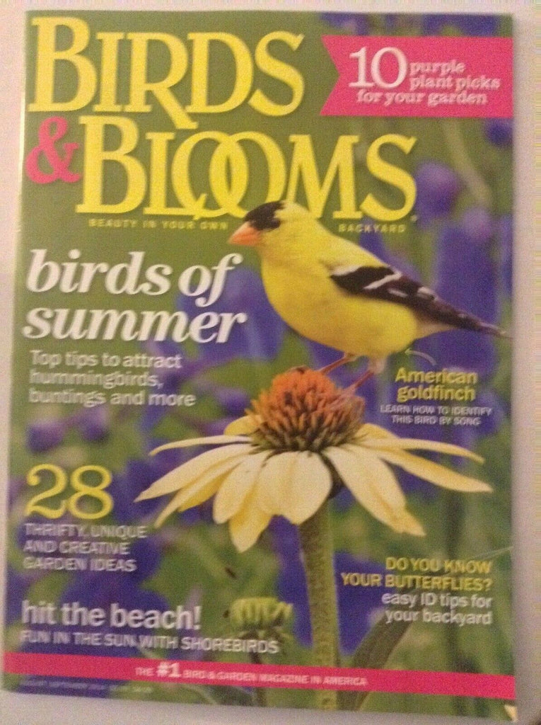Birds & Blooms Magazine American Goldfinch Garden Ideas Aug/Sep 2014 041119nonrh