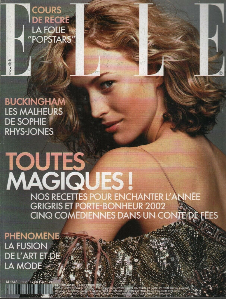 Elle Vintage French Fashion 31 Decembre 2001 Helena Rubinstein 092719AME