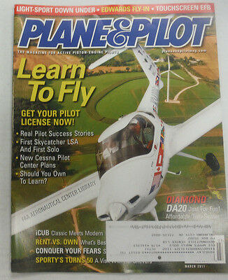 Plane & Pilot Magazine Learn To Fly Diamond DA20 March 2011 FAL 061715R2