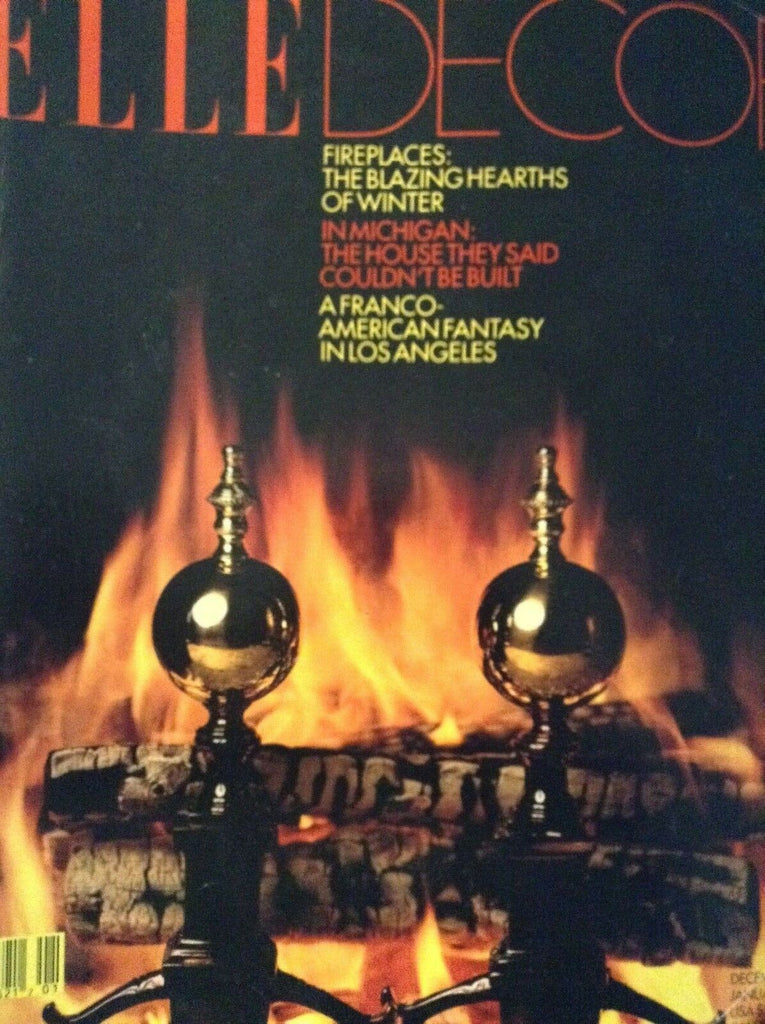Elle Decor Magazine Fireplaces Franco Fantasy December/January 1991 012619nonrh