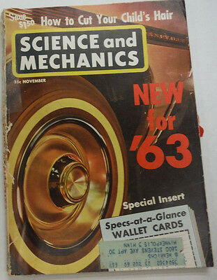 Science & Mechanics Magazine New Cars For '63 November 1962 050515R
