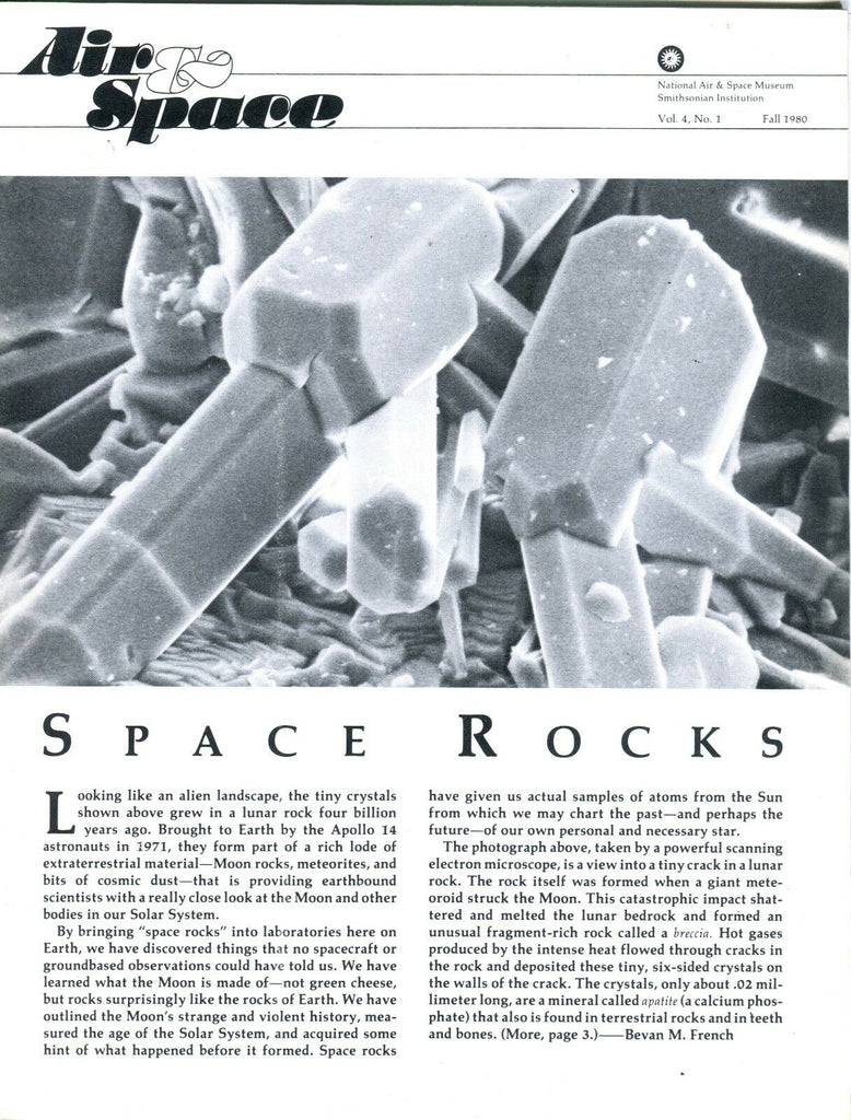 Air & Space Magazine Fall 1980 Space Rocks EX No ML 112616jhe