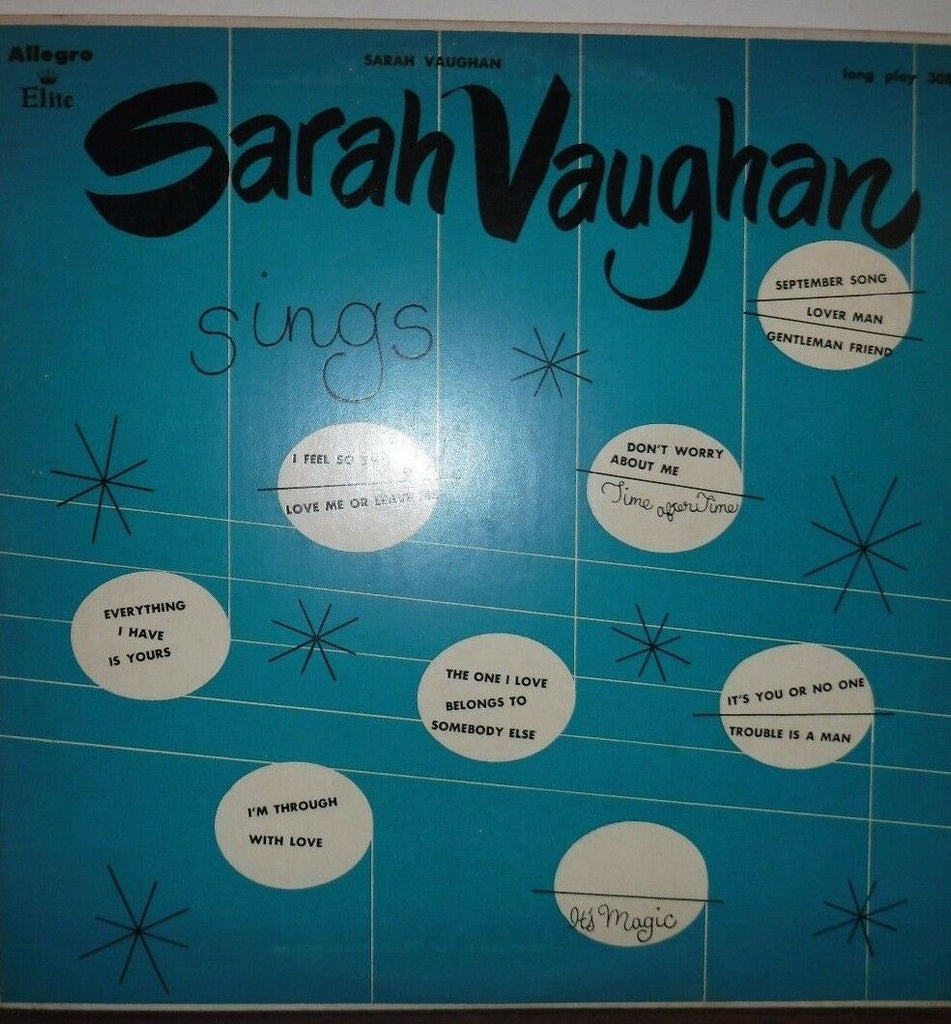 Sarah Vaughan 33RPM 1592A 110516LLE
