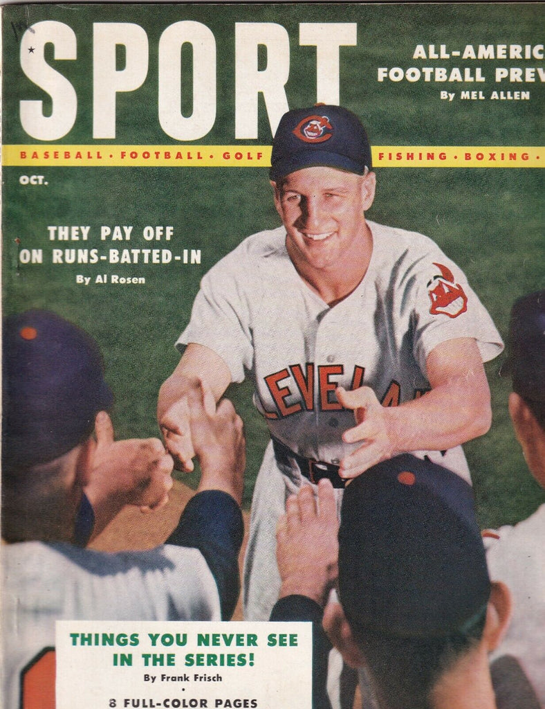 Sport Magazine Al Rosen Willie Mays October 1954 NO ML 073119nonr