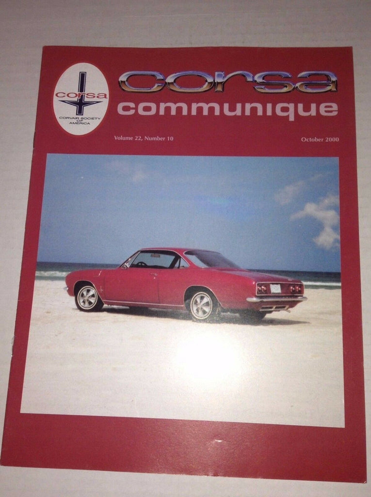 Corsa Communique Magazine Ralph Nader For President October 2000 033117NONRH