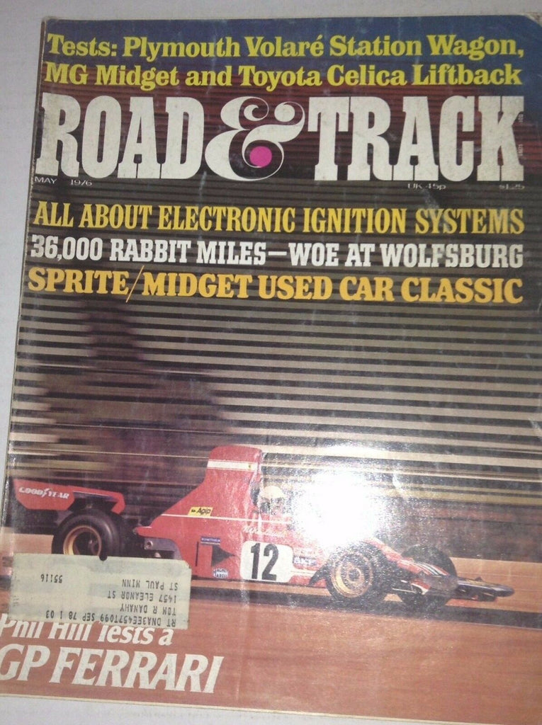 Road & Track Magazine Phil Hill GP Ferrari Plymouth Volare May 1976 042117nonrh