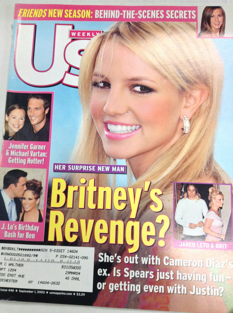 Us Weekly Magazine Britney Spears Jennifer Garner September 1, 2003 050317nonr