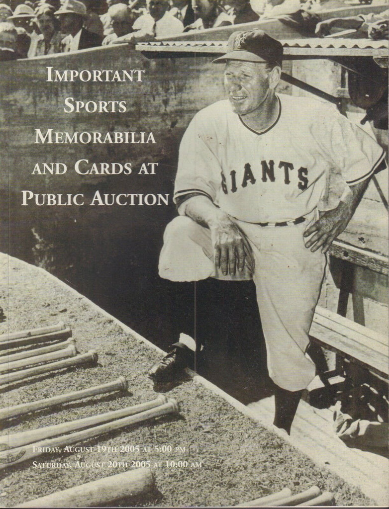 Hunt Sports Memorabilia & Cards 2005 Auction Catalog 082417nonjhe