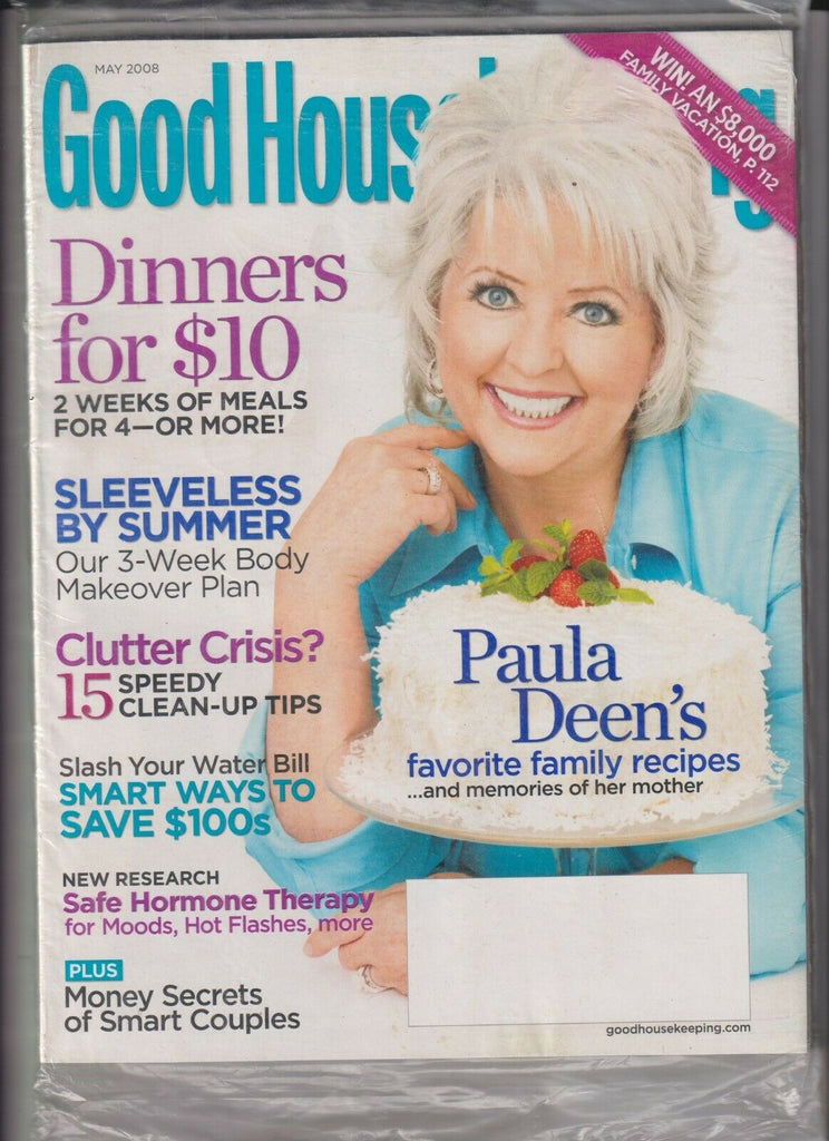 Good Housekeeping Mag Paula Deen May 2008 SEALED 112619nonr