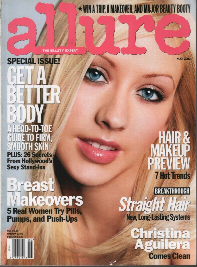 Allure Beauty Magazine May 2002 Christina Aguilera 101620ame2