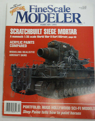 FineScale Modeler Magazine Scratchbuilt Siege Mortar February 1994 042515R