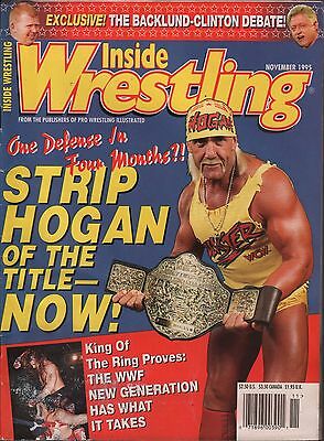 Inside Wrestling November 1995 Hulk Hogan, Bob Backlund VG 122315DBE