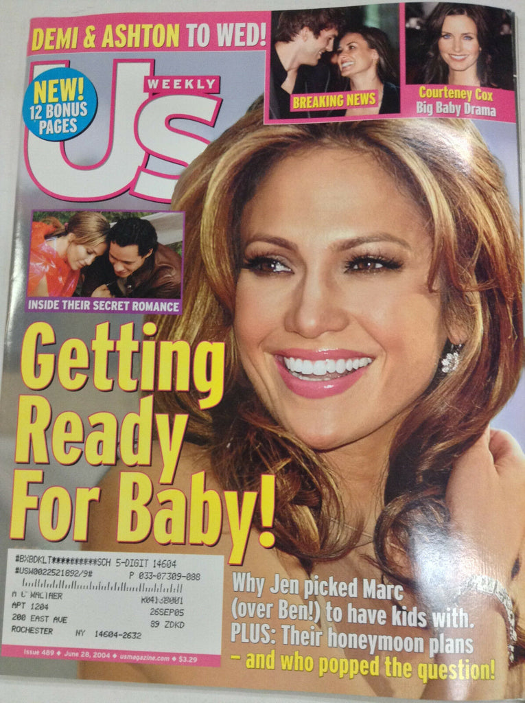 Us Weekly Magazine Jennifer Lopez Demi Lovato June 28, 2004 050317nonr