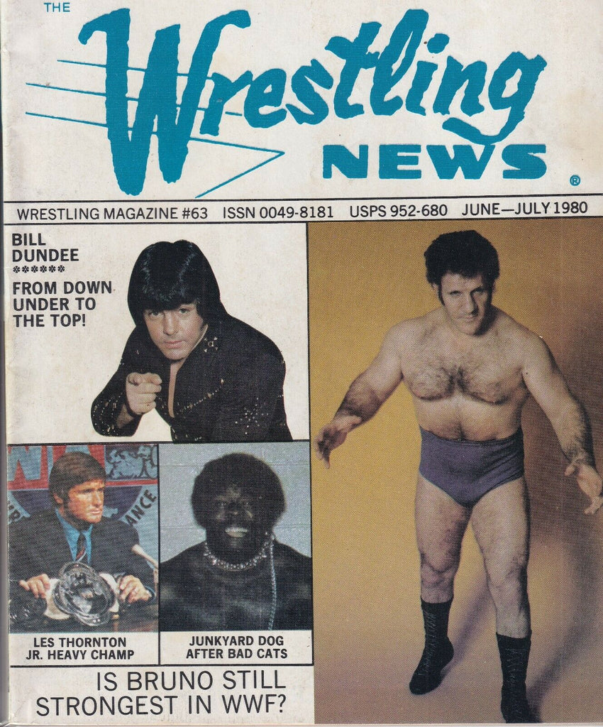 Wrestling News Mag Bruno Sammartino Bill Dundee June/July 1980 091719nonr