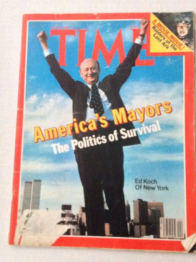 Time Magazine Ed Koch Of New York Lost Ark June 15, 1981 012217RH