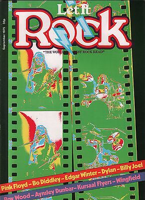 Let It Rock September 1975 Pink Floyd, Roy Wood, Billy Joel EX 111915DBE