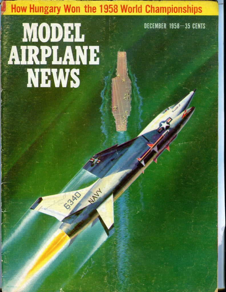 Model Airplane News Magazine December 1958 World Championships GD 041217nonjhe