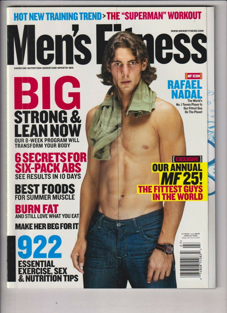 Men's Fitness Mag Rafael Nadal 922 Fitness Tips June/July 2009 031220nonr