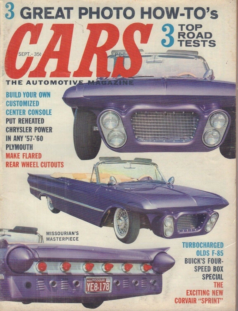 Cars Magazine Missourian's Masterpiece Olds-F85 September 1962 050118nonr