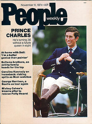 People Magazine November 11 1974 Prince Charles Salvador Dali EX 012116jhe