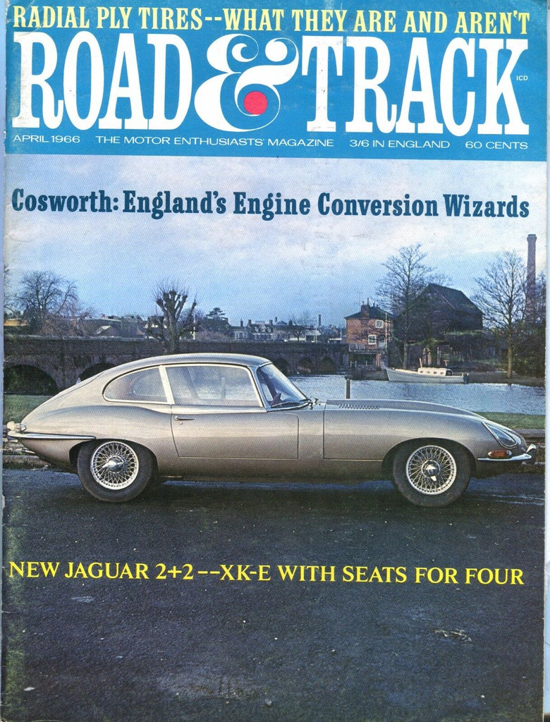 Road & Track Magazine April 1966 Jaguar XK-E VG No ML 031617nonjhe