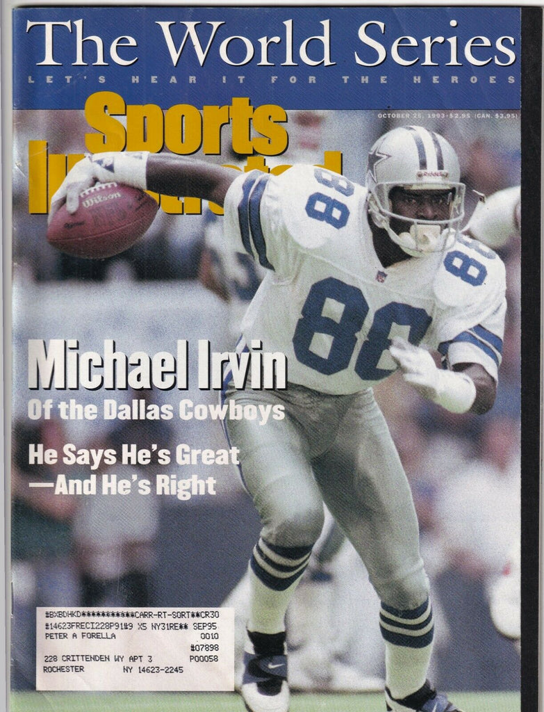 Sports Illustrated Cowboys Michael Irvin World Series October 25 1993 091719nonr