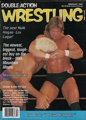 Double Action Wrestling February Lex Luger, Ric Flair, Bobby Heenan VG 012016DBE