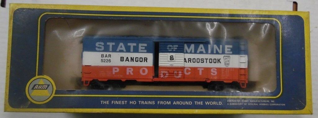 Box Car 5241E State Maine Products AHM HO Scale Train 010118DBTr3
