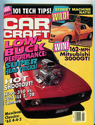 Car Craft Magazine January 1991 Low Buck Performance EX 062316jhe