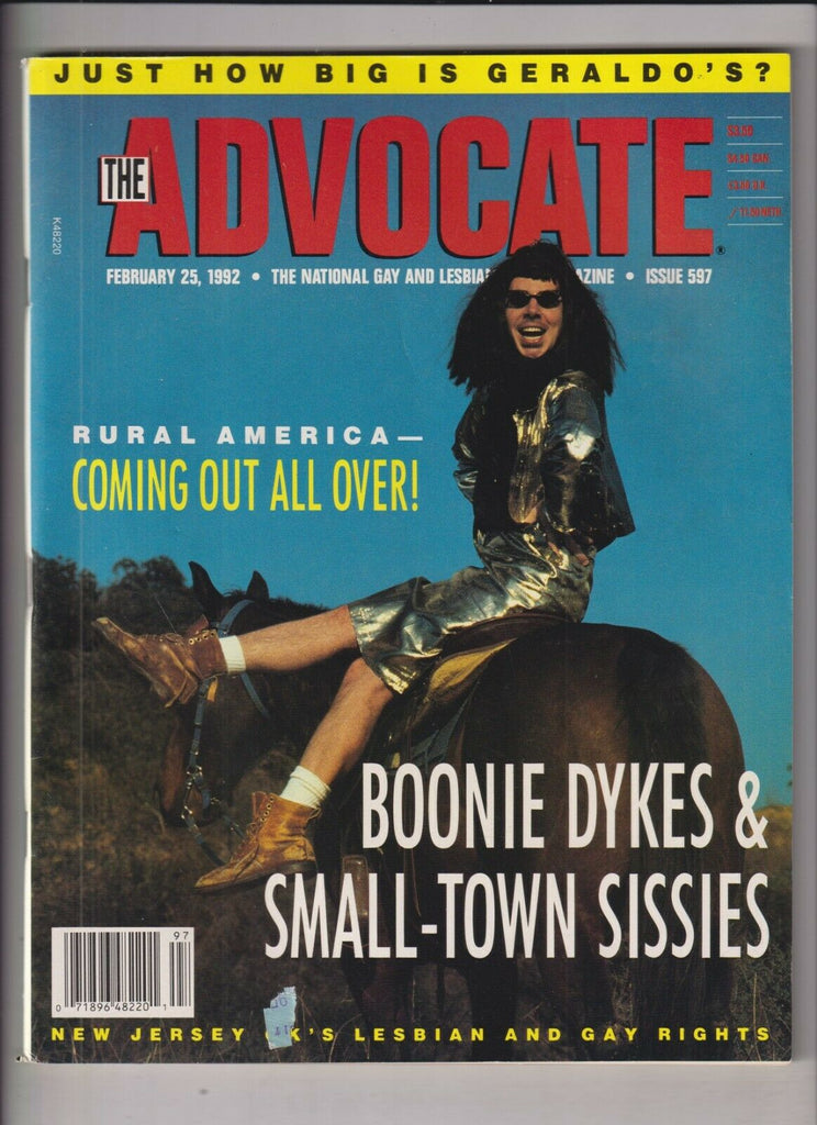 The Advocate Gay Interest Mag Boonie Dykes February 25, 1992 031220nonr
