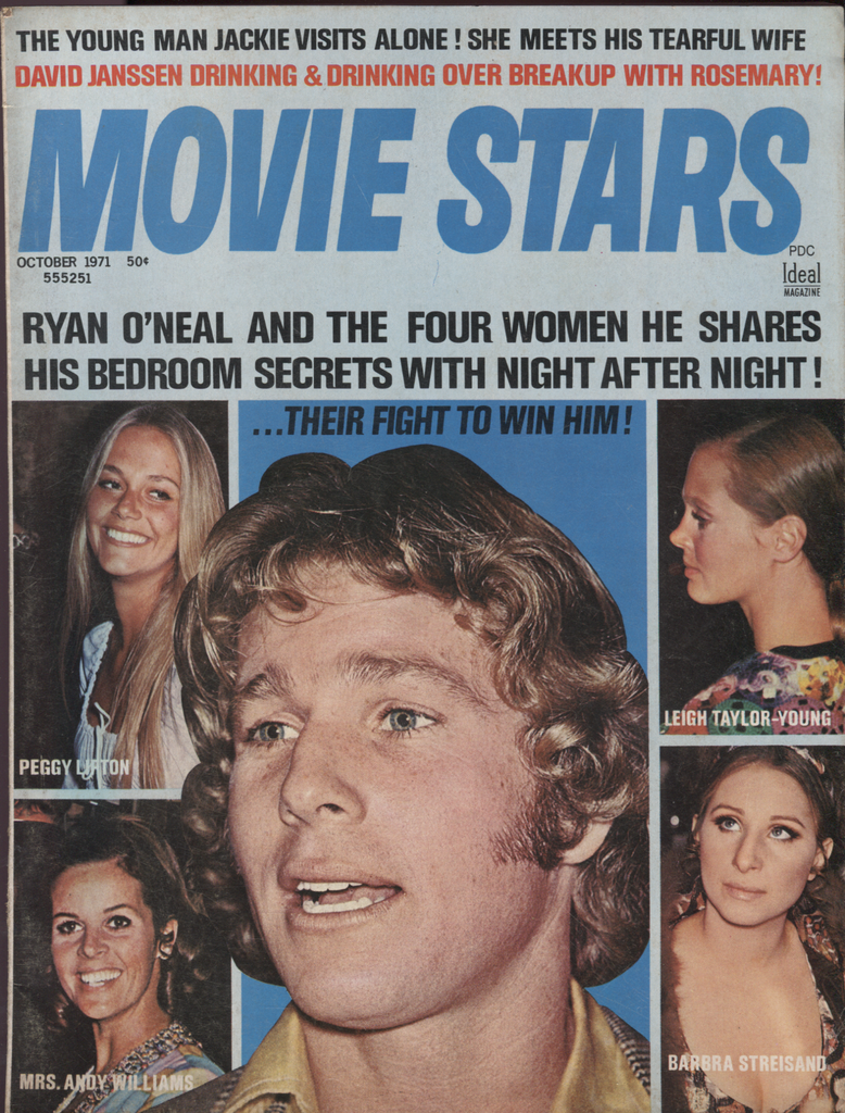 Movie Stars October 1971 Ryan O'Neal Peggy Lipton Barbra Streisand 040620DBE