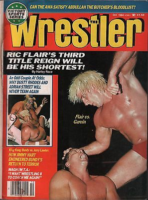 The Wrestler October 1984 Ric Flair, Dusty Rhodes, Adrian Street VG 122315DBE