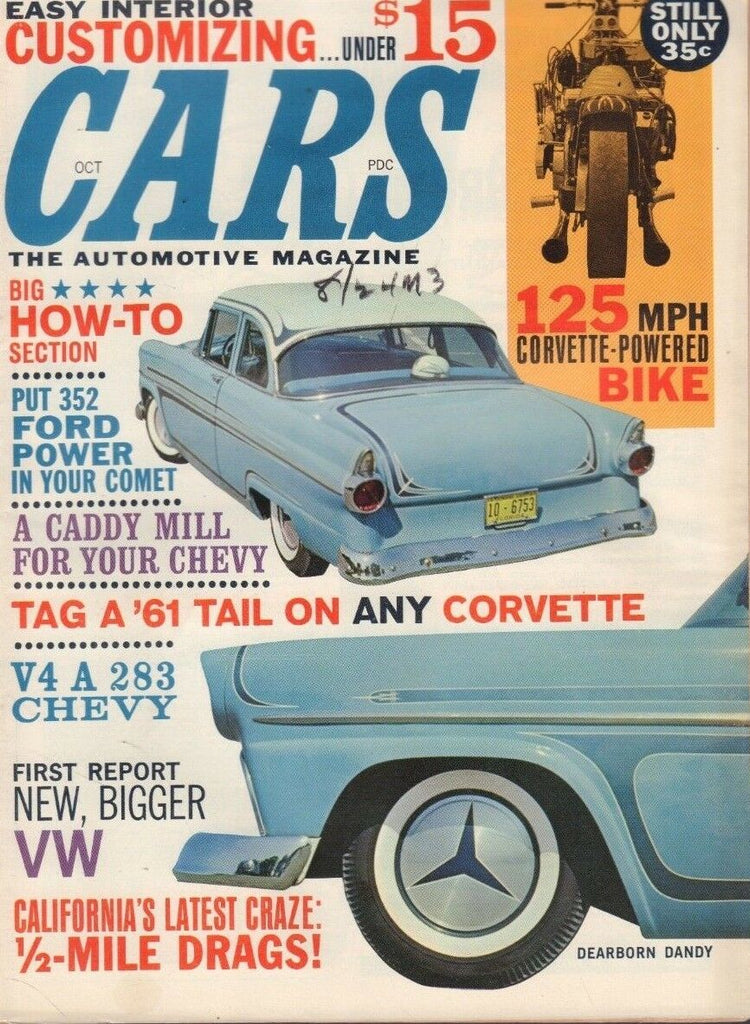 Cars October 1961 Dearborn Dandy John De Camp 122118DBE