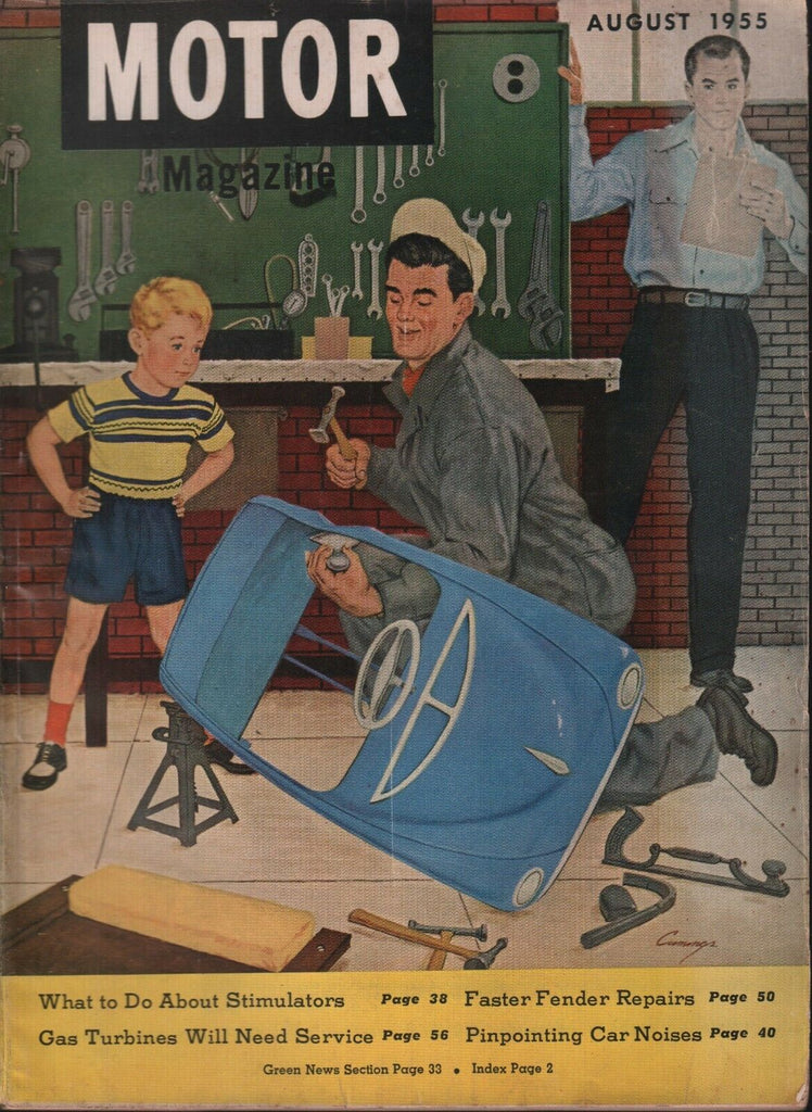 Motor Magazine August 1955 Automatic Drives Tubeless Tires 100218ame