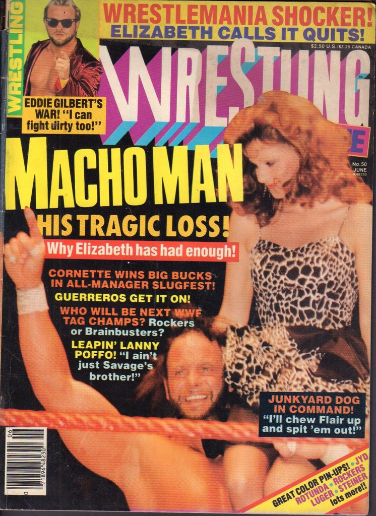 Wrestling Scene June 1989 Randy Savage, Eddie Gilbert 040717nonDBE2