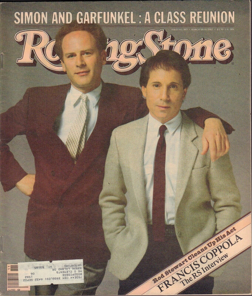 Rolling Stone March 18 1982 Francis Coppola, Simon and Garfunkel VG 122816DBE